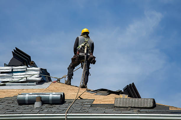 Professional Gutter Installation technician working in Livermore, CO